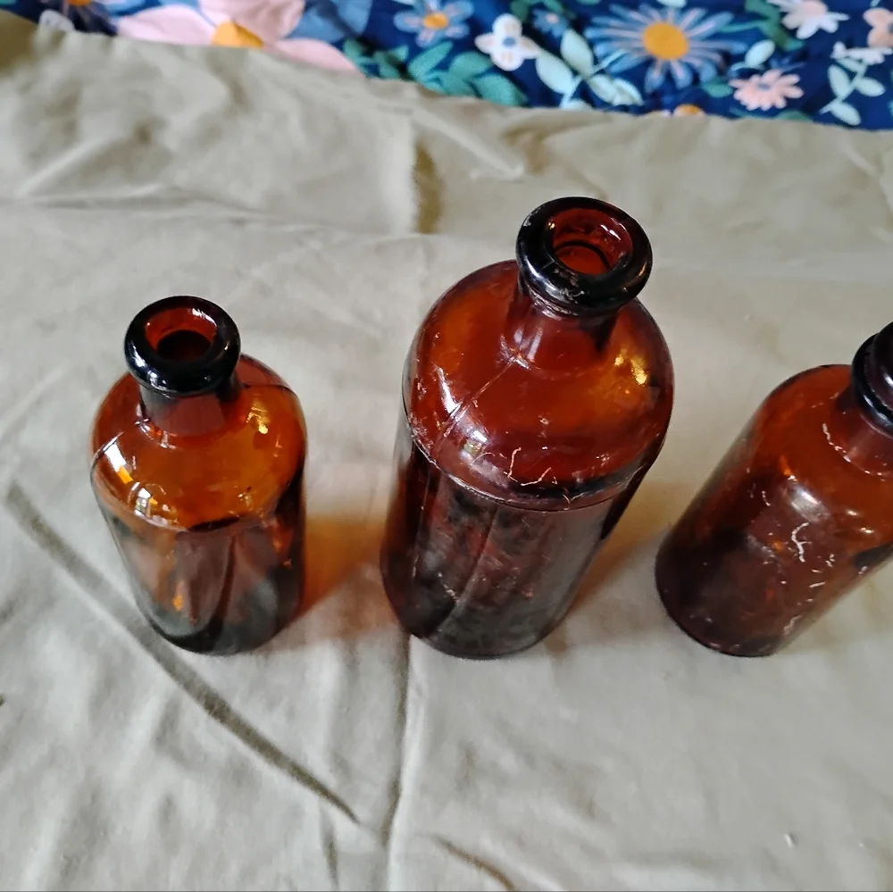 Antique medicine bottles